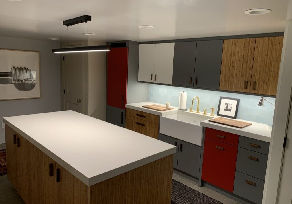 Basement Remodel Modern Kitchen