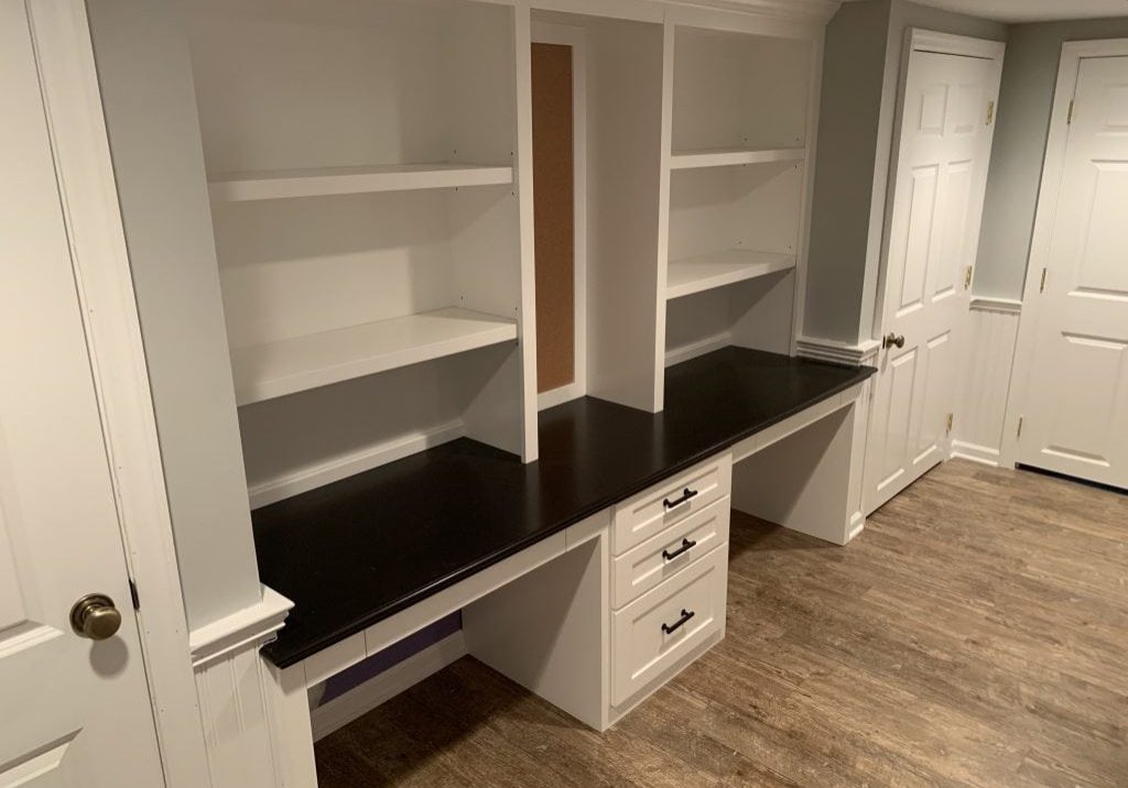 basement remodeling with shelving Chatham