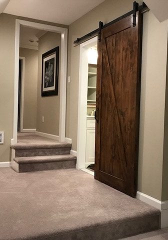 Home Remodeling Barn Door Bathroom Entry
